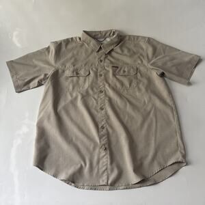 Orvis Shirt Adult Mens XL Short Sleeve Outdoors Camping Hiking Button Up